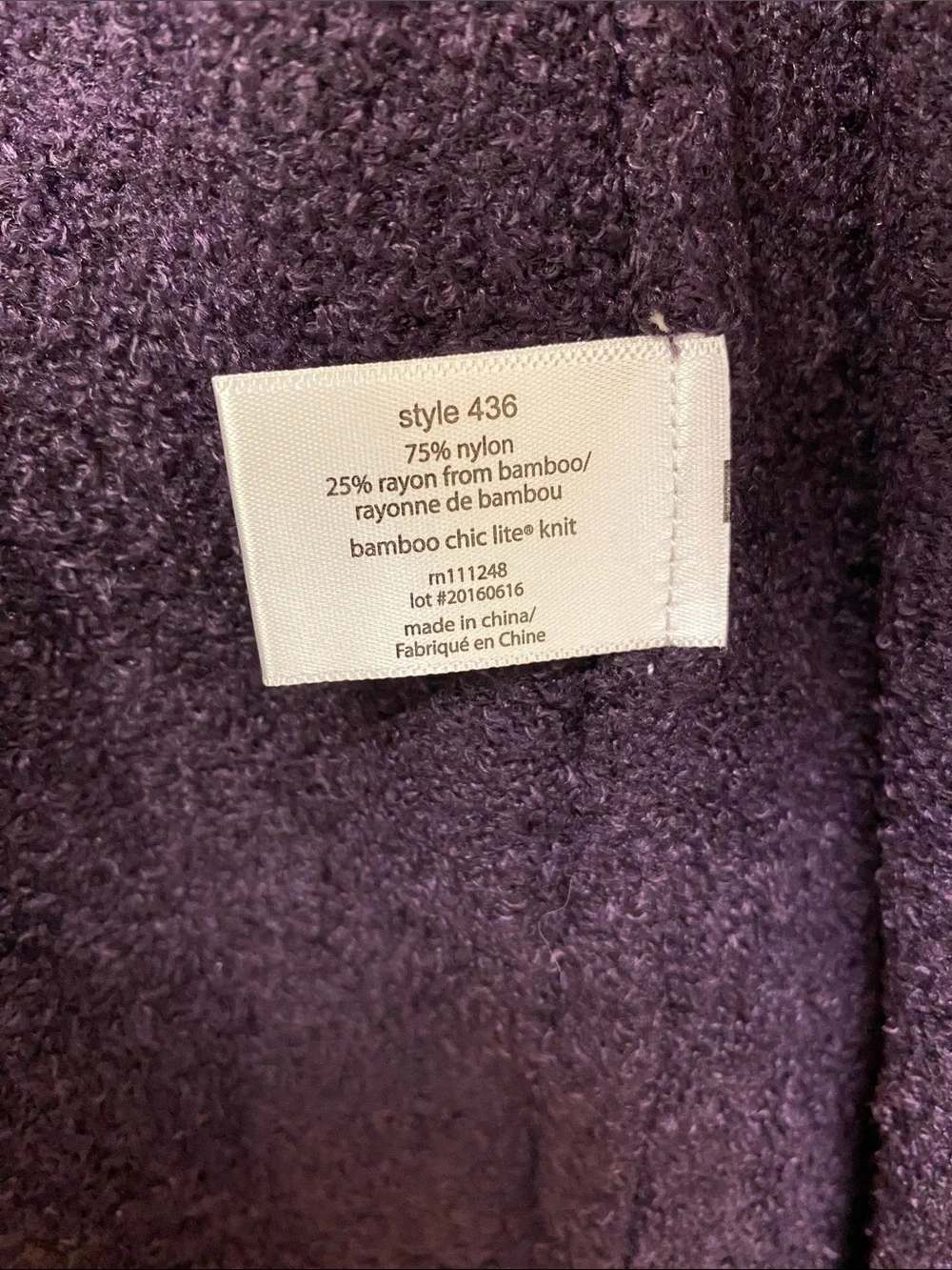 Barefoot Dreams Calypso Wrap Amethyst Open Cardigan - Picture 7 of 10